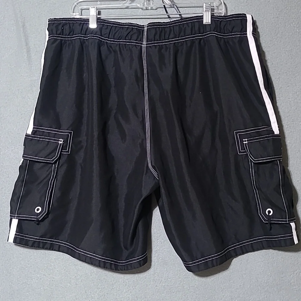 OP‎ Men's Black Swim Trunks - Size XL